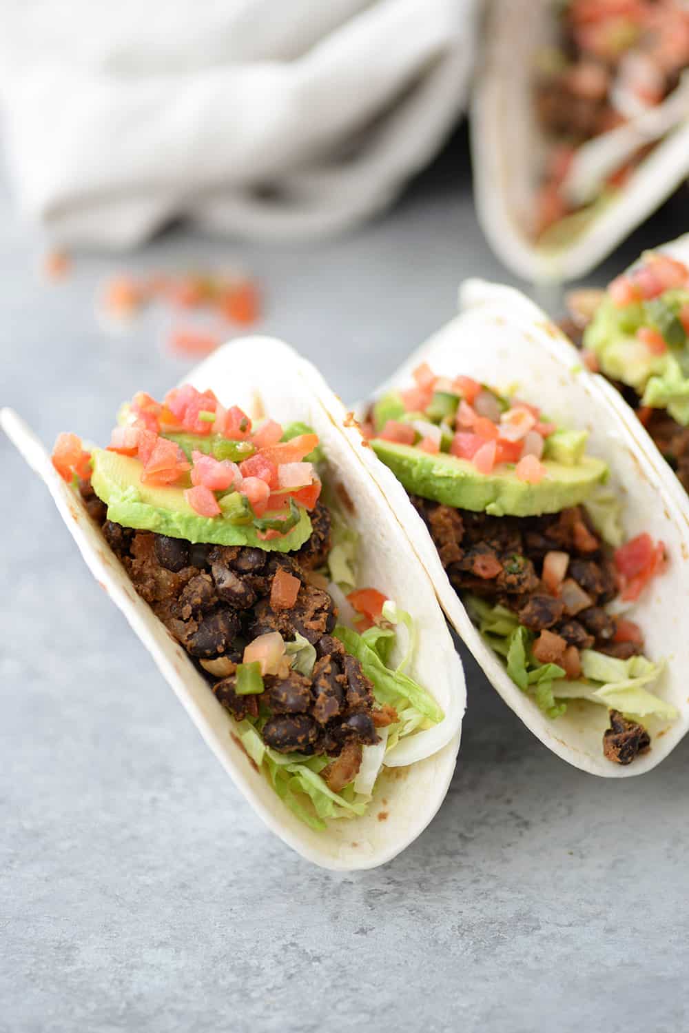 Black bean tacos