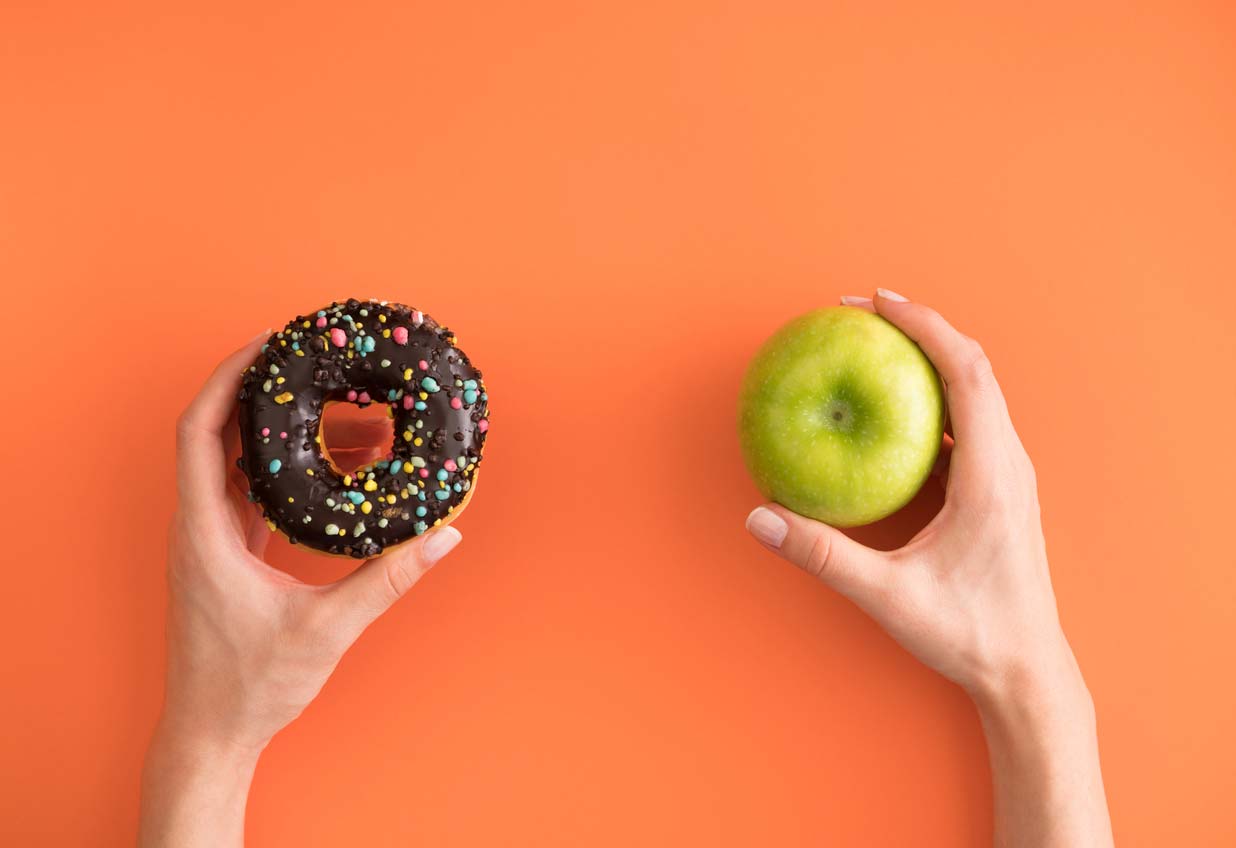 Donut vs apple