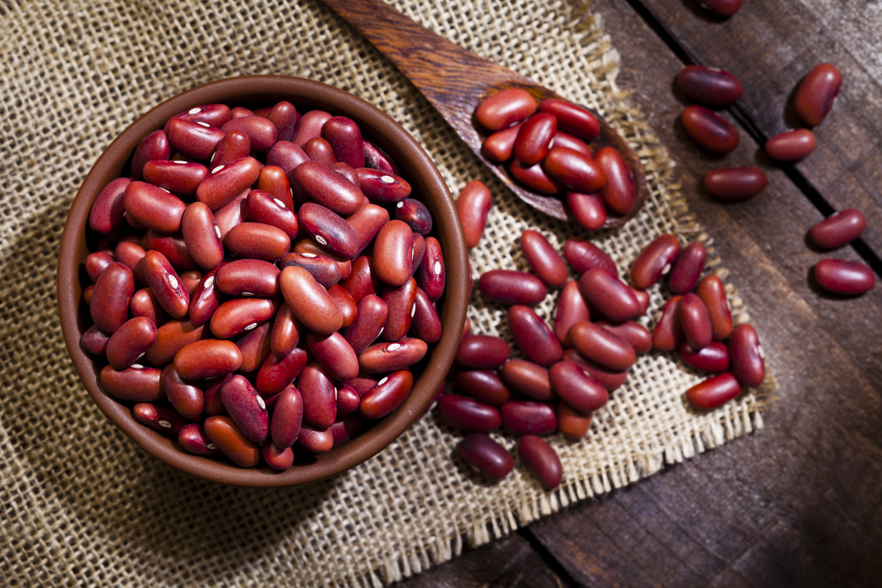 Kidney beans in a bowl